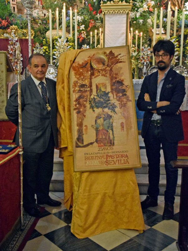 Presentado el cartel del XXV aniversario de la llegada de la Pastora de Santa Marina a su nueva Capilla.