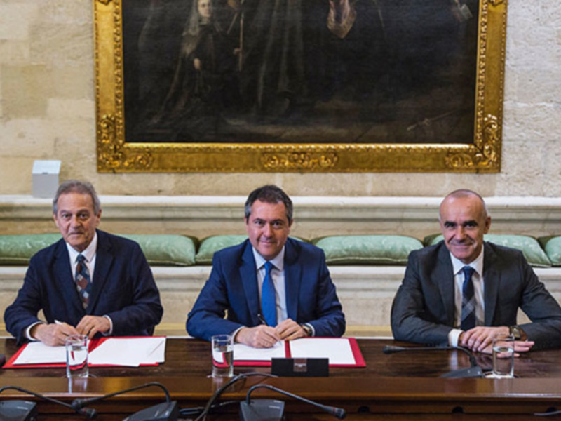 La Fundación Banco Sabadell firma un acuerdo de colaboración con el Ayuntamiento para Año Murillo