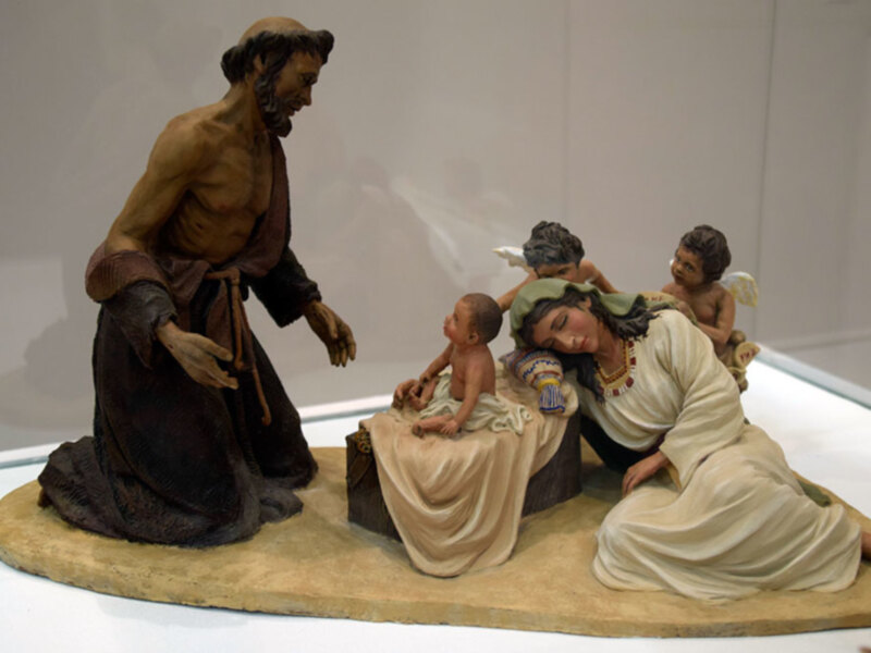 Exposición de figuras de Belén  y cartelería de la Navidad en el Círculo Mercantil.