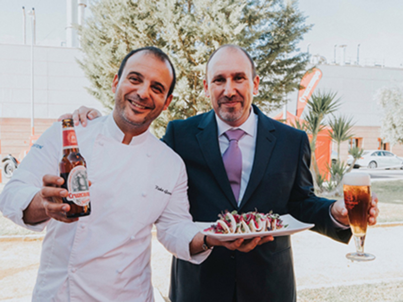 Kisko García propone una receta estrella Michelín con Cruz Campo Navidad