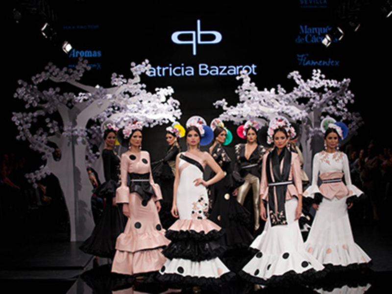 Patricia Bazarot conquista SIMOF 2018  con su flamenca de aire japonés     ● La nueva colección flamenca de la diseñadora sevillana clausuró anoche