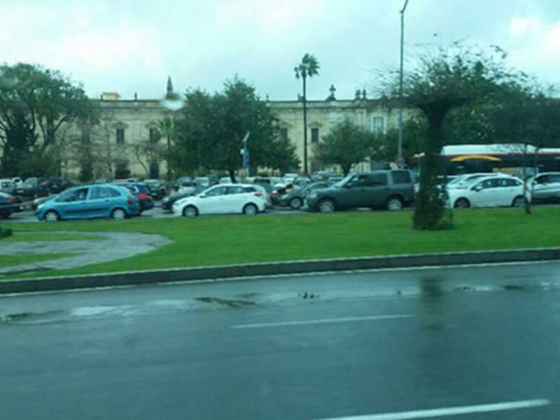 El atasco de los viernes.