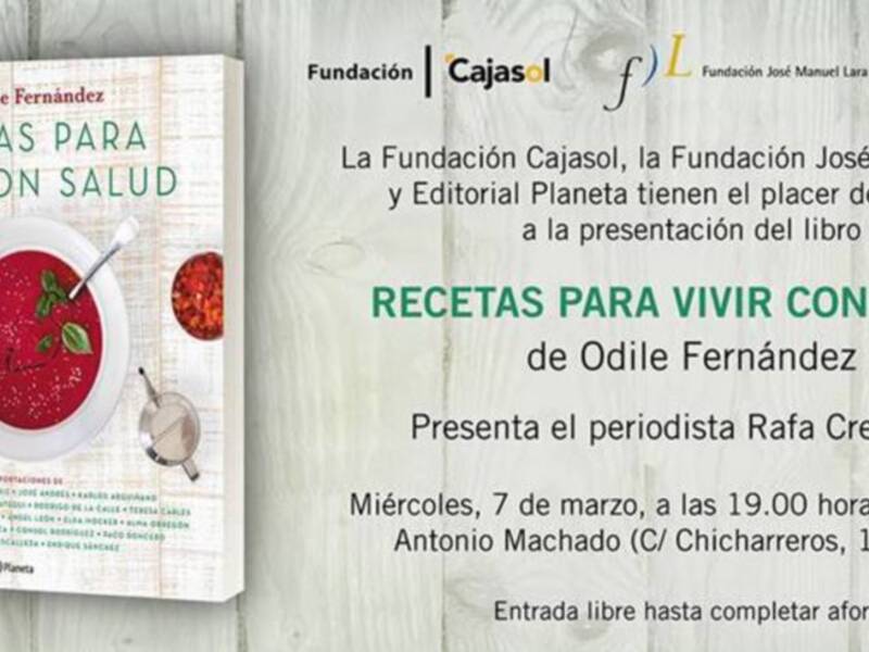 ‘Recetas para Vivir con Salud’, de la doctora Odile Fernández. Será presentada por el periodista Rafael Cremades.