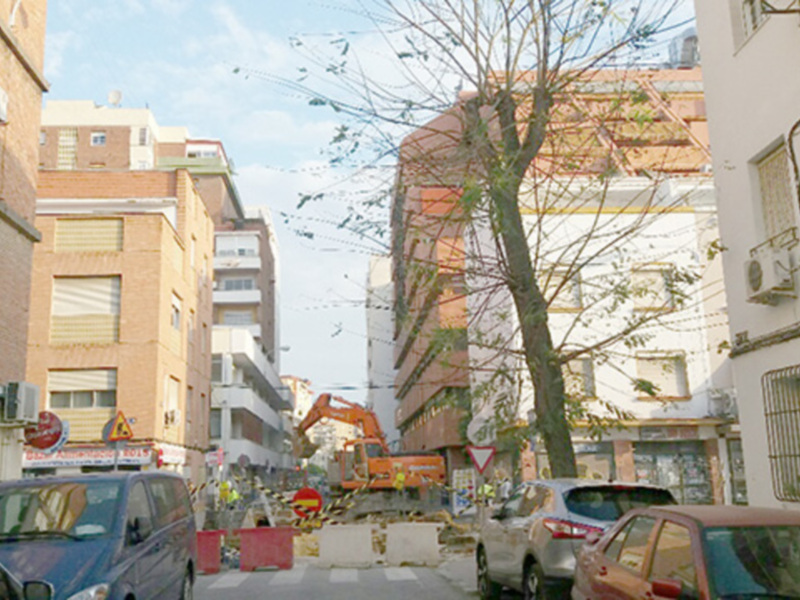 Obras de Emasesa en Los Remedios
