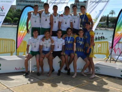 El Campeonato de Andalucía de velocidad de piragüismo, para el Náutico Sevilla