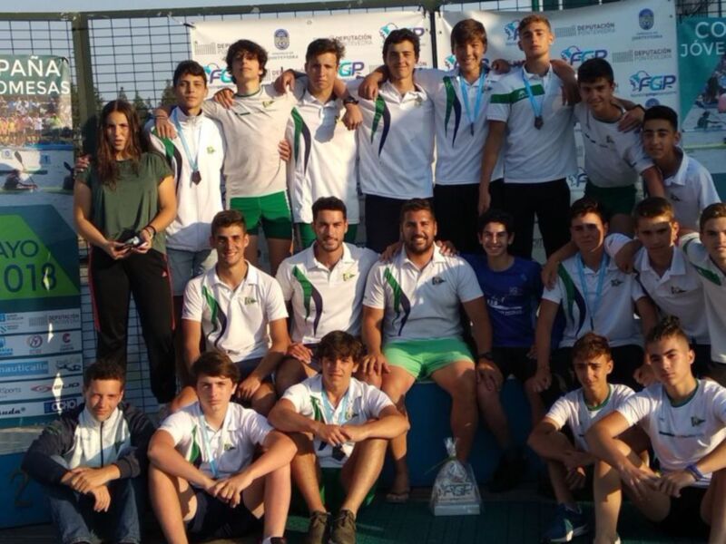 El Náutico Sevilla, podio en la Copa de España de Jóvenes Promesas de piragüismo