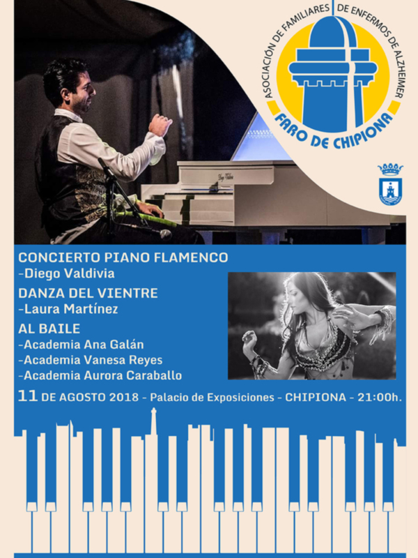 Alzheimer propone viajar a Las mil y una noches el 11 de agosto con el espectáculo Tres Culturas del pianista Diego Valdivia
