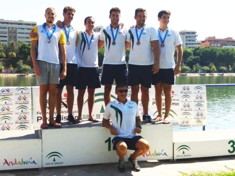 La Copa de Andalucía de ríos y travesías de barcos combinados de piragüismo, para el Club Náutico Sevilla