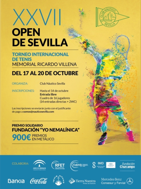 En marcha la edición 27 del Open internacional de tenis de Sevilla Memorial Ricardo Villena