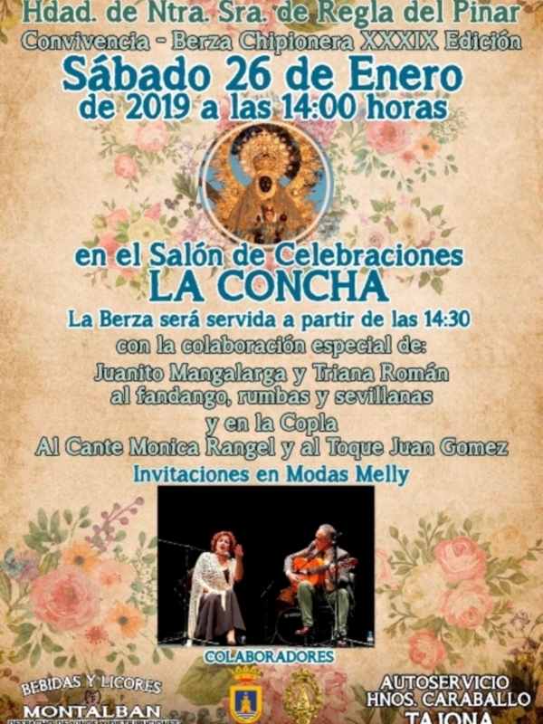 La tradicional Berza chipionera de la Hermandad del Pinar se celebrará el próximo 26 de enero