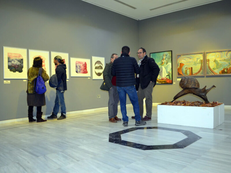 Exposición de pintura y escultura en el Ateneo sevillano.