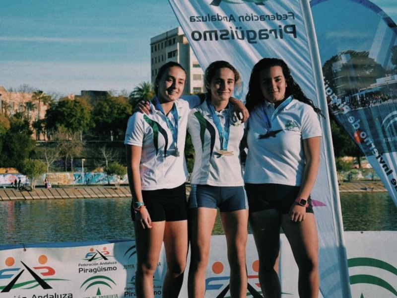 El Club Náutico Sevilla, campeón de Andalucía absoluto de invierno de piragüismo