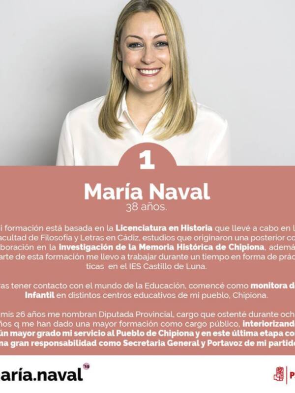 María Naval da a conocer la candidatura del PSOE para las elecciones municipales