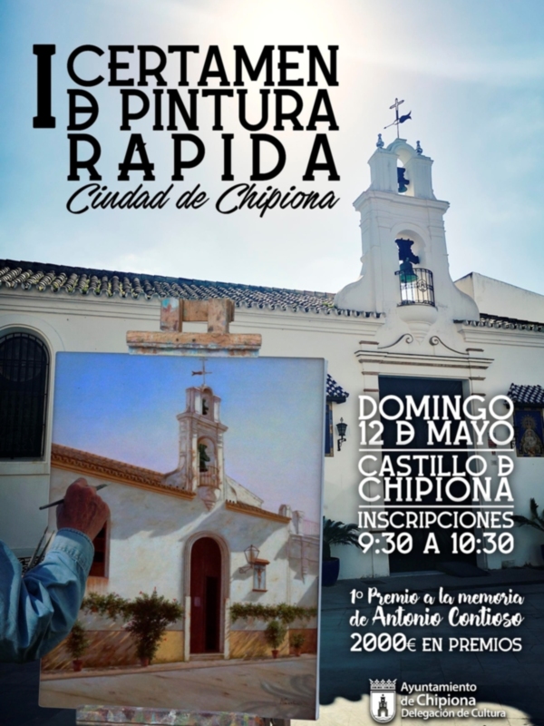 Cultura apuesta por un certamen de pintura rápida para dinamizar el segundo fin de semana de mayo