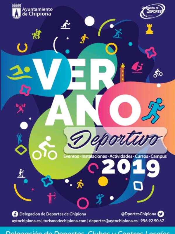 Programa Verano Deportivo 2019, acceder a todas las posibilidades deportivas en Chipiona para los próximos tres meses