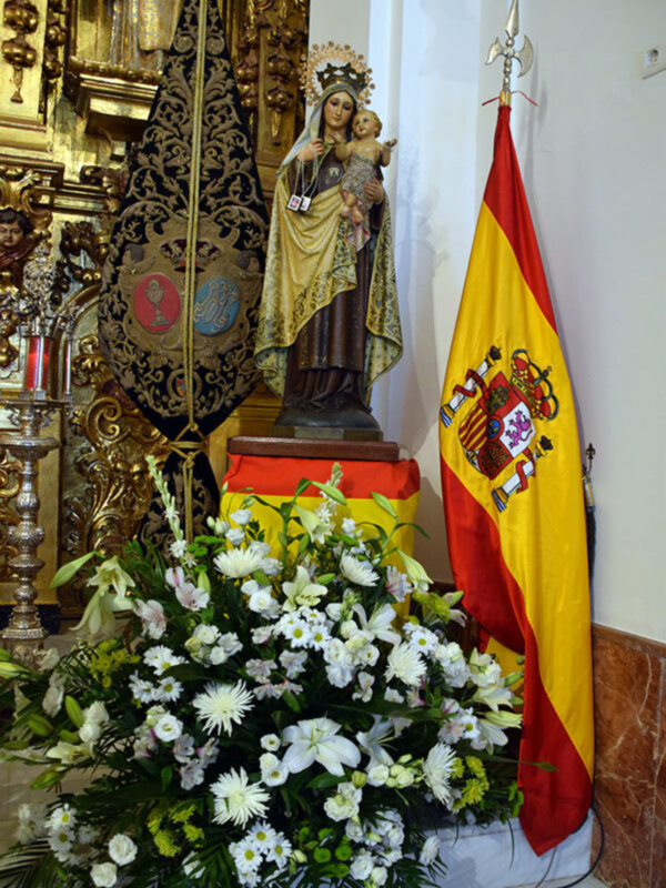 Un año más la Armada celebro la onomástica de su patrona la Virgen del Carmen,