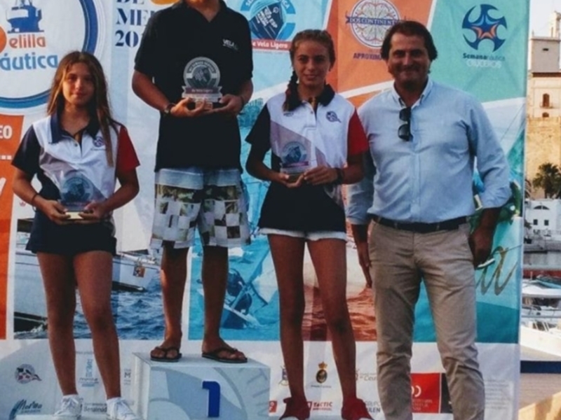 El Club Náutico Sevilla, podio en la Semana Náutica de Melilla