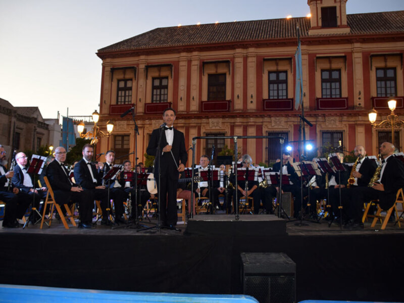Concierto de la Banda Municipal en la Víspera de la Virgen.