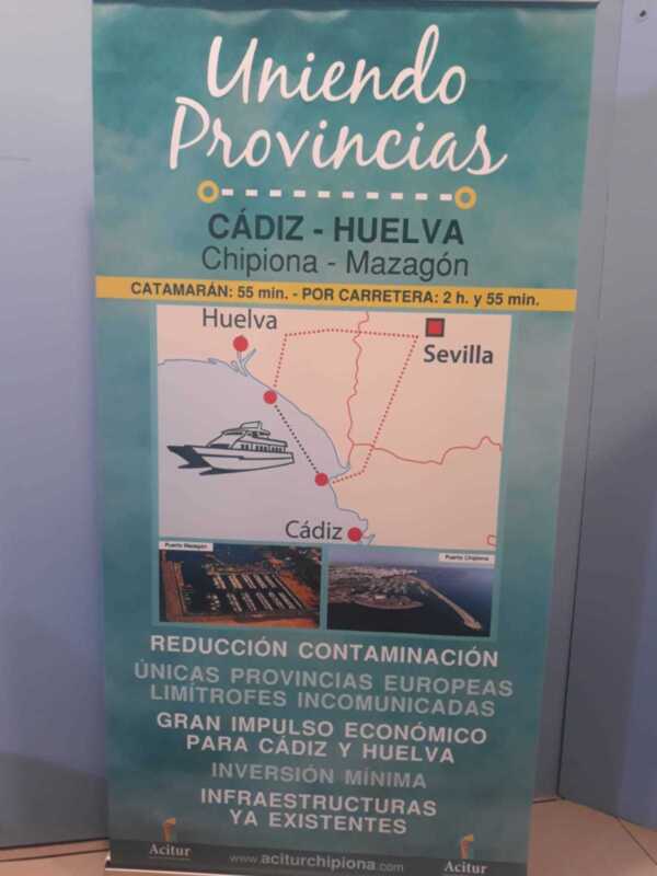 ACITUR agradece el apoyo unánime del pleno de Diputación al proyecto de la línea de transporte marítimo entre Chipiona y Mazagón