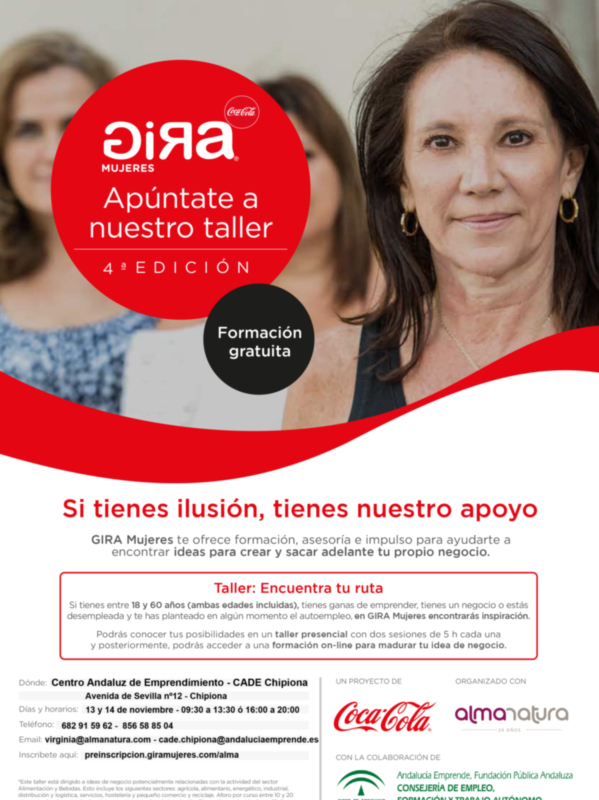 La próxima semana parará en Chipiona la Gira Mujeres que busca impulsar ideas para crear un negocio propio