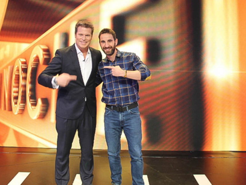 Jota Abril y Dani Rovira en el estreno de "Mi Gran Noche"