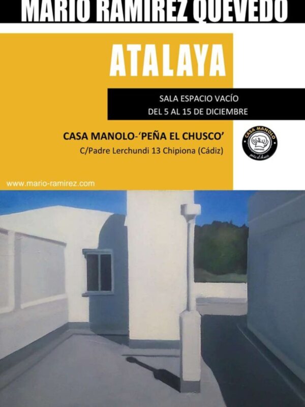 La sala del Colectivo Espacio Vacío acoge la exposición ‘Atalaya’ de Mario Ramírez que muestra elementos de la Costa de Cádiz