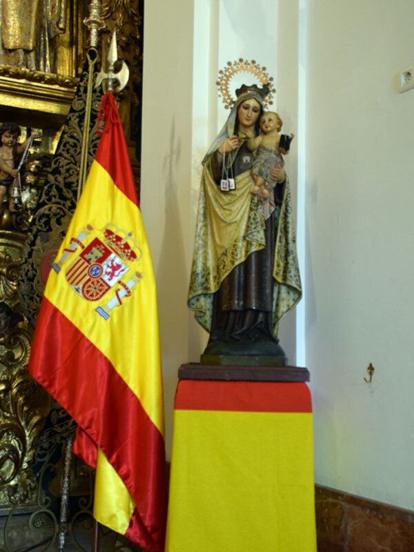 La Comandancia Naval de Sevilla celebró la Misa en Honor a la Virgen del Carmen en la Capilla de los marineros de Triana