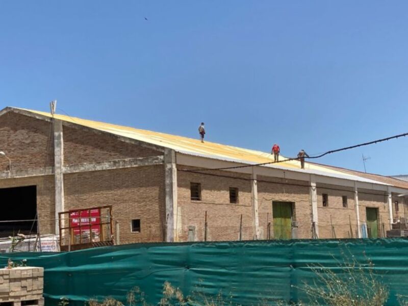 El techo del almacén municipal mejora en seguridad y  durabilidad mediante una actuación del Plan Invierte 