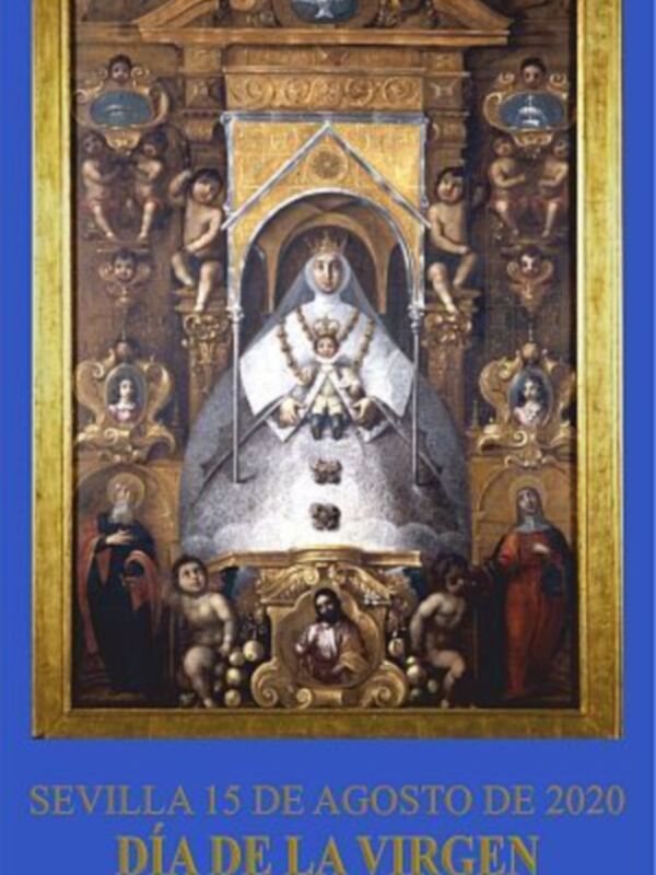 El cartel del día de la Virgen está protagonizado por un oleo sobre lienzo fechada en el año 1662