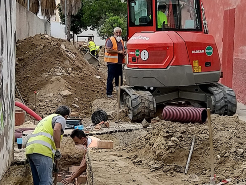 Comienzan las obras de urbanización de la calle Cañaveral con cargo al PROFEA de 2019