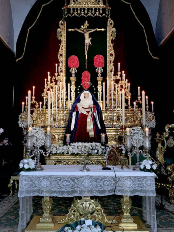 La Virgen de las Angustias ataviada con el ropaje de Hebrea en Alcalá del Río