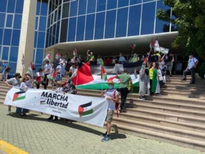 Marcha por la Libertad del Pueblo Saharaui. Etapa 1. Cádiz-UCA- Puerto Real 20 de Mayo