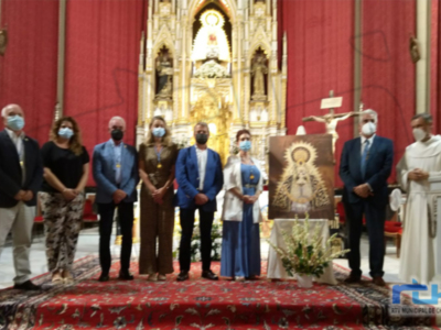 Un cartel del sanluqueño Ignacio Galo anuncia este año las Fiestas Patronales de Nuestra Señora de Regla 