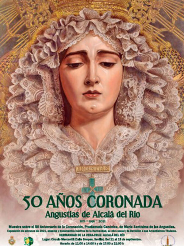 El cartel realizado para el 50 aniversario de Coronación es una pintura, obra de Jonathan Sánchez Aguilera.