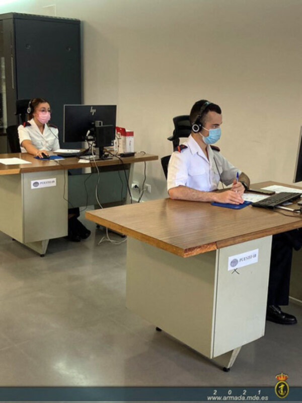 El personal rastreador de la Armada que participa en la Operación Misión Baluarte para el seguimiento de contactos COVID-19
