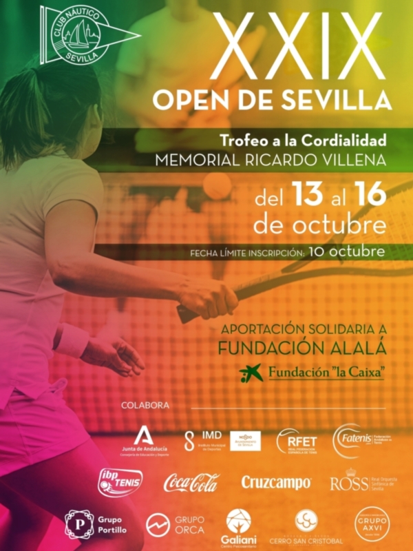 Tenis: XXIX Open de Sevilla de tenis Trofeo a la Cordialidad Memorial Ricardo Villena