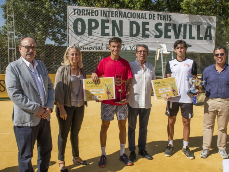 Finaliza el XXIX Open de Sevilla de tenis Trofeo a la Cordialidad Memorial Ricardo Villena
