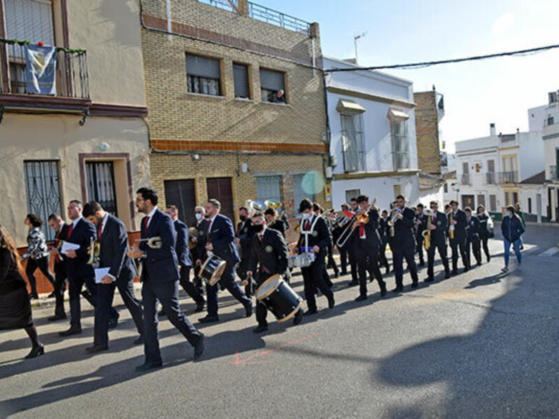 La Hermandad del Nazareno de Alcalá del Río afianza su apuesta por la Banda de Música “San Sebastián” de Villaverde del Río