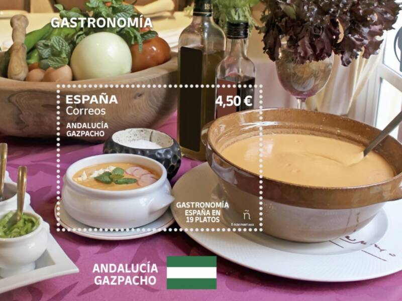 Correos emite un sello dedicado al Gazpacho coincidiendo con el Día de Andalucía