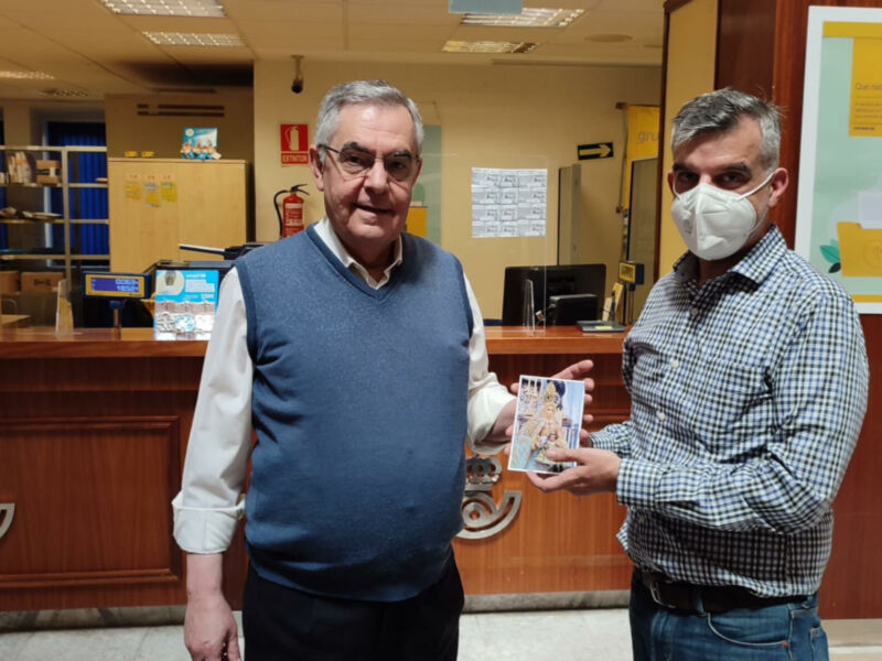 Correos emite una tarjeta prefranqueada por el 75 aniversario de la coronación de la Patrona de Cádiz 