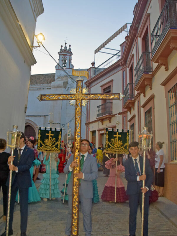 Festividad de la Santa Cruz en  Alcalá del Río.