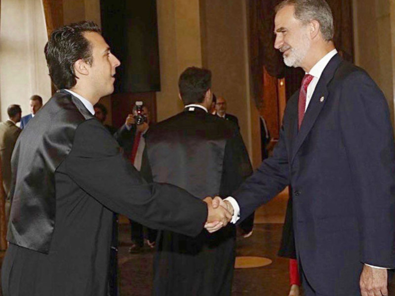 Su Majestad el Rey Felipe VI, asiste a la jura de nuevos abogados en el Ilustre Colegio de la Abogacía de Madrid.