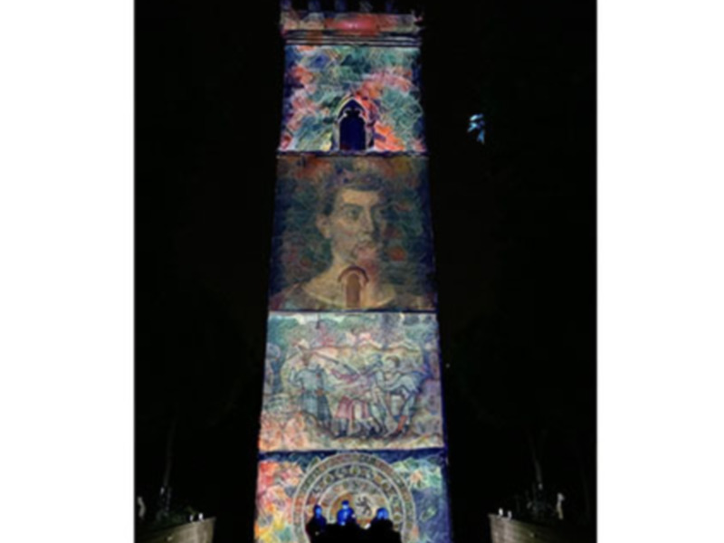 La renovada Torre de Don Fadrique acoge un espectáculo de mapping sobre las Cantigas de Alfonso X