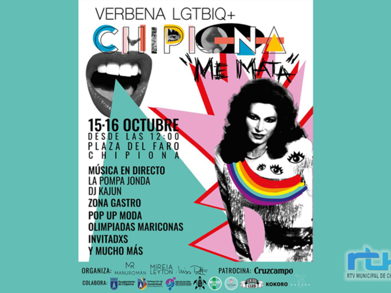 Chipiona Me Mata, el evento reivindicativo LGTBIQ+ se celebrará los próximos 15 y 16 de octubre en la plaza de Las Américas
