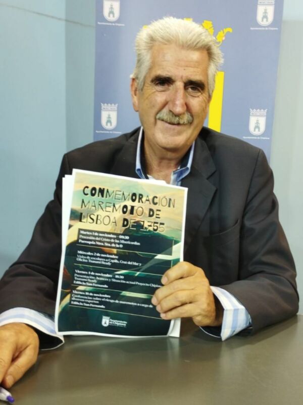 Luis Mario Aparcero presenta el programa de actividades conmemorativo del Maremoto de Lisboa de 1.755 que comienza el 1 de noviembre