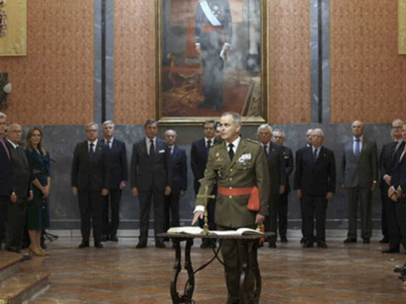 El teniente general Carlos Melero Claudio, nuevo jefe de la Fuerza Terrestre con sede en Sevilla. 