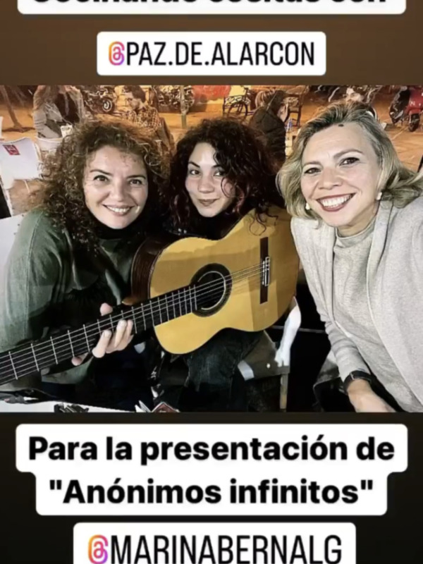 Paz de Alarcón y Graci Rodríguez actuarán el lunes 28  en la presentación de‘Anónimos Infinitos 3’ de Marina Bernal en Sevilla 