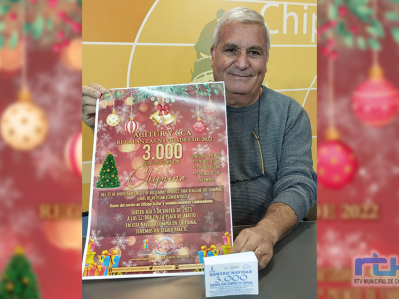 Vuelve el tradicional sorteo navideño de Acitur y Centro Comercial Abierto con 3000 euros en premios