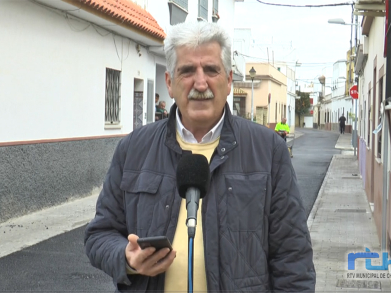 El Alcalde de Chipiona informa sobre los últimos trabajos de mejora en la calle Mimo y el inicio del arreglo en las calles Álamo y Merluza