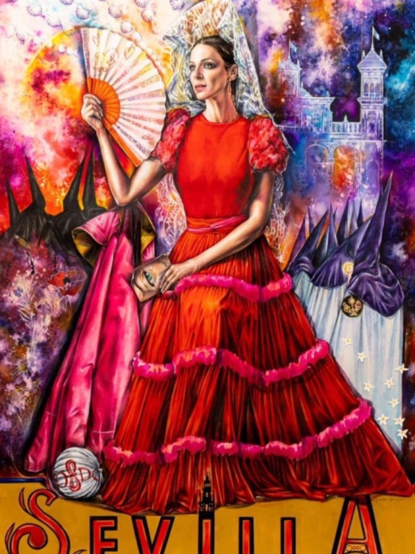 Eva González en el cartel Fiestas de la Primavera de Sevilla